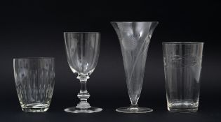 Konvolut von vier Gebrauchsgläsern