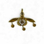 Yellow Gold Minoan Bee Pendant