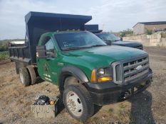 2007 FORD F550 DUMP TRUCK SN:B11422 powered by Ford diesel engine, equipped with automatic