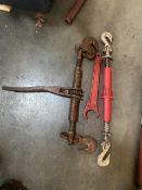 LOT OF 2 RATCHET BINDERS SUPPORT EQUIPMENT. Located: 185 Route 109 West Babylon NY 11704. Contact