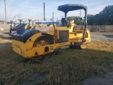 VOLVO DD-90HF ASPHALT ROLLER SN:186896 powered by Cummins diesel engine, equipped with OROPS, 66in.