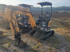 2021 HYUNDAI 17Z 9A HYDRAULIC EXCAVATOR SN:1719 powered by Kubota diesel engine, equipped with