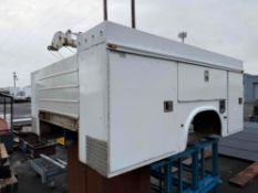 9FT. UTILITY BODY SN:757825 equipped with Stellar 3315 service crane with 3200lb capacity, wired