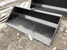NEW 78IN. BUCKET W/BLADE SKID STEER ATTACHMENT Located: 7697 Rte 31 Bridgeport NY 13030. Contact: