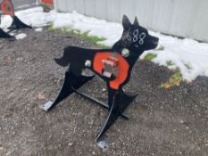 NEW 3/8IN. AR500 STEEL COYOTE SHOOTING TARGET NEW SUPPORT EQUIPMENT w/ heart flapper. Located: 7697