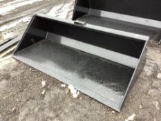 NEW 78IN. BUCKET W/BLADE SKID STEER ATTACHMENT Located: 7697 Rte 31 Bridgeport NY 13030. Contact: