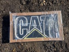 NEW CATERPILLAR NEON SIGN NEW SUPPORT EQUIPMENT