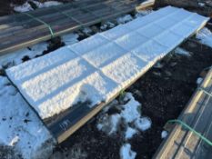 NEW 12FT. LONG PAINTED R PANEL NEW SUPPORT EQUIPMENT 36in. coverage, 30 gauge.