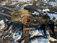 NEW 3/8IN. AR500 STEEL WILD BOAR SHOOTING TARGET NEW SUPPORT EQUIPMENT w/ heart flapper.
