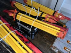 NEW SKLP LASER LEVEL SURVEY EQUIPMENT includes batteries, receiver, tripod and grade rod.