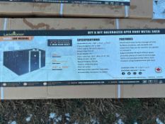 NEW LANDHONOR LHR-MS0608 METAL SHED STORAGE BUILDING