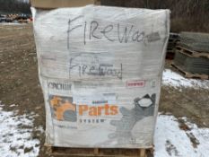 PALLET OF SEADONED FIREWOOD, APPROX 2 YARDS SUPPORT EQUIPMENT