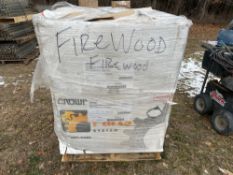 PALLET OF SEADONED FIREWOOD, APPROX 2 YARDS SUPPORT EQUIPMENT