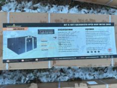 NEW LANDHONOR LHR-MS0810 METAL SHED STORAGE BUILDING