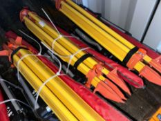 NEW SKLP LASER LEVEL SURVEY EQUIPMENT includes batteries, receiver, tripod and grade rod.