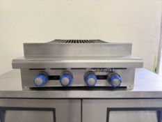 Imperial IRB-24 24" Gas Countertop Charbroiler, Radiant, 4 Burners,