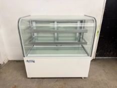 Avantco BC-48-HC 48" Curved Glass White Refrigerated Bakery Display Case