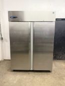 Hoshizaki F2A-FS Two Section 55" Upright Full Stainless Door Freezer