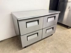 True TUC-48F-D-4-HC 48 3/8" Undercounter Freezer with Four Drawers - 115 Volts, 1 Phase