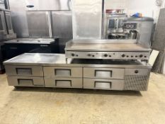 Jade Range JGT-2460 60" Gas Griddle w/ Thermostatic Controls - 1" Steel Plate, Natural Gas