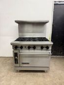 American Range AR-6-C 36" Commercial 6 Burner Gas Range w/ Convection Oven