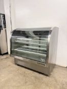 True TCGG-48-HC-LD 48-1/4" Full Service Deli Case w/ Curved Glass - (3) Levels, White, 115v