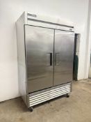 True T-49-HC 54" Two Section Reach In Refrigerator, (2) Left/Right Hinge Solid Doors, 115v