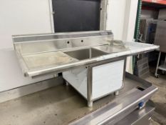 Advance Tabco FC-1-1824-18L 38 1/2" 1 Compartment Sink w/ 18"L x 24"W Bowl, 14" Deep