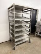 SPG by Universal All Stainless Steel Bakery Display Rack w/Wire Baskets