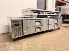 Everest Refrigeration ECB96D4 95 1/2" Chef Base w/ (4) Drawers - 115v