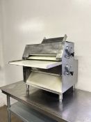 Somerset CDR-2000 20" Countertop Two Stage Dough Sheeter with Front Operation - 120V, 3/4 hp