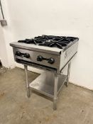 Wells HDHP-2430G 24" Countertop Gas Hotplate with 4 Burners