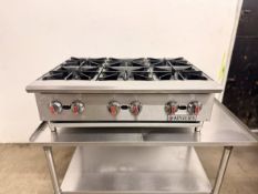 Kintera Model KHP36 36" Gas Hot Plate with 6 Burners