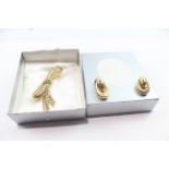 Collection of Christian Dior Jewellery inc. Box, Gold Tone, Bow x 6 (47g)