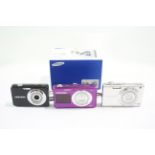 Samsung Digital Compact Cameras Working Inc DV150F, ST60 & ST30 x 3 - Samsung DV150F Samsung ST60