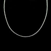 Ankerkette, 585/14k Weißgold (punziert), 1,16g, Ringverschluss, Länge ca. 40cm