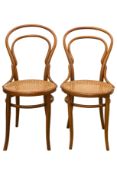 Paar Vintage Thonet Stuhl | Pair Of Vintage Thonet Chairs