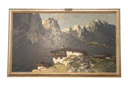 Oskar Mulley (1891–1949), Bergbauernhaus | Oskar Mulley (1891–1949), Alpine Farmhouse