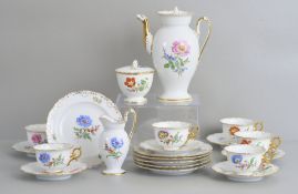 Prunk Kaffeeservice Meissen für 6 Personen, 1. Wahl