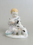 Kind mit Hund, Meissen