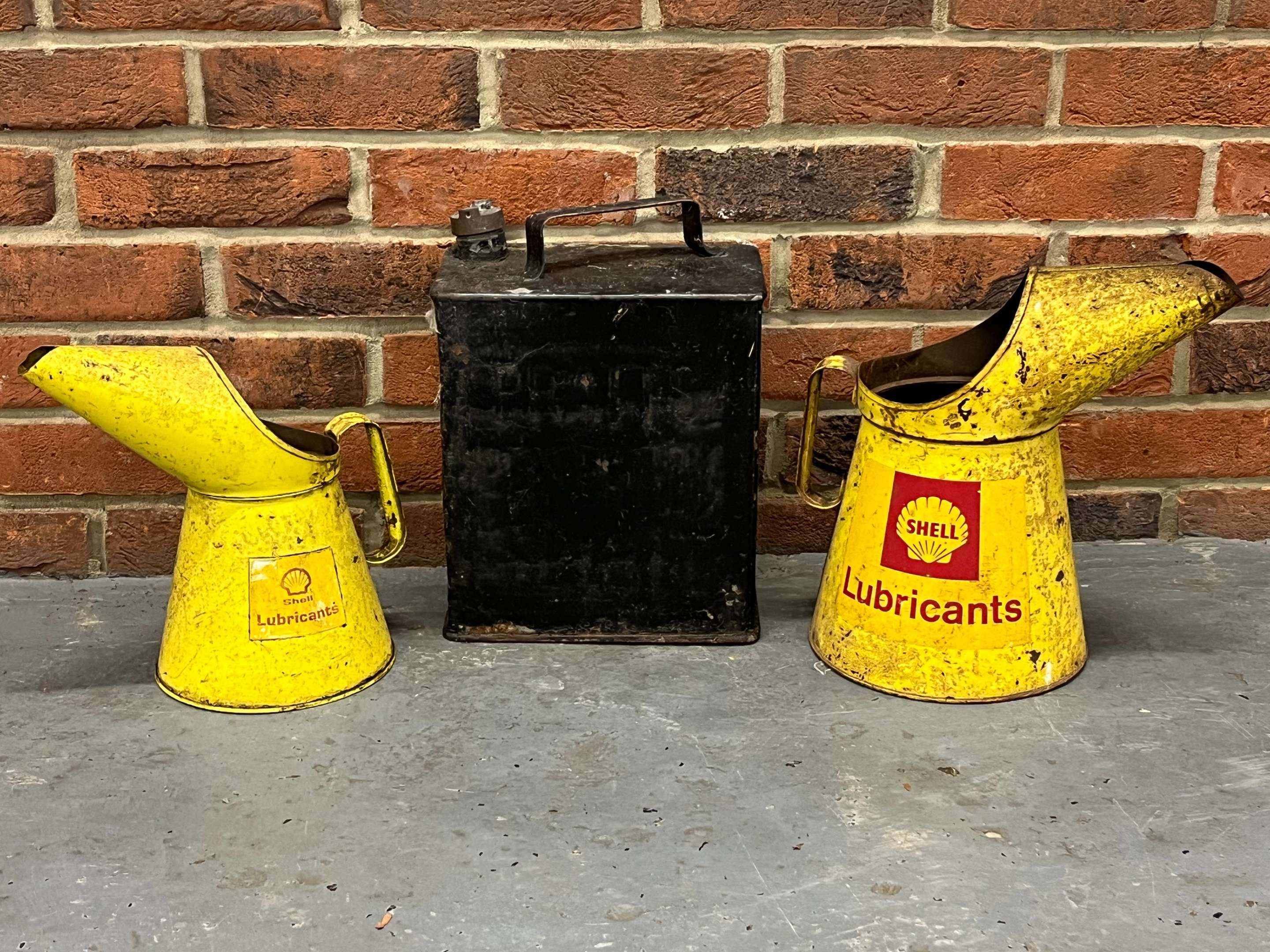 Two Shell Lubricants Oil Pourers and Pratts Two Gallon Fuel Can (3) - Image 3 of 3