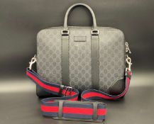 GUCCI, GG-monogrammed cross-body messenger bag,