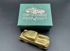 Classic Car Paperweight, &nbsp;solid brass model,