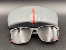 PRADA, Italian branded, black framed sunglasses, VPS06P, 55/18, DGO-101, 145,