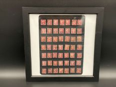 49 x Victorian Penny Red postage stamps,