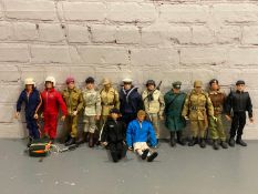 ACTION MAN, 13 various Action Man figures and accessories