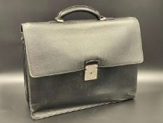 LOUIS VUITTON, Robusto, black leather briefcase.
