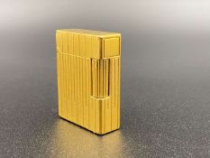 DUPONT, a late 20th century gold plated gas lighter,