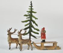 Heyde, Weihnachtsmann auf Rentierschlitten