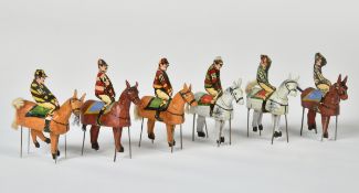 Erzgebirge, 6 Jockey-Wackelfiguren